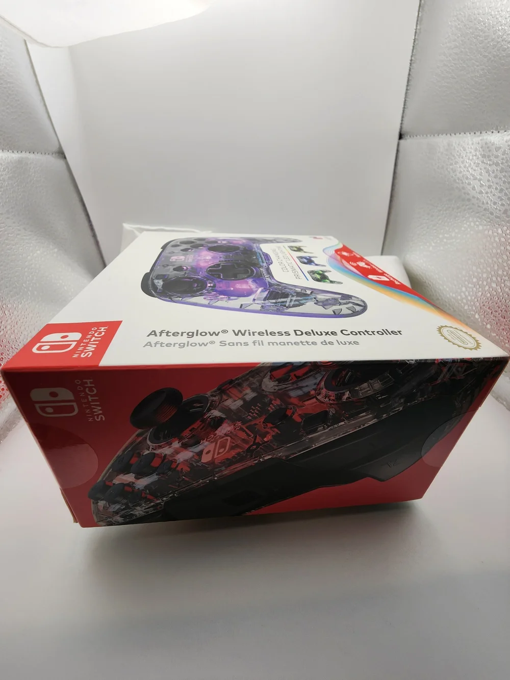PDP Purple Transparent Wireless Controller for Nintendo Switch